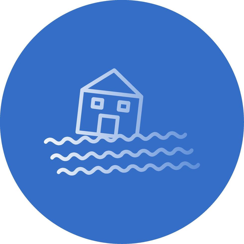 House Flat Bubble Icon vector