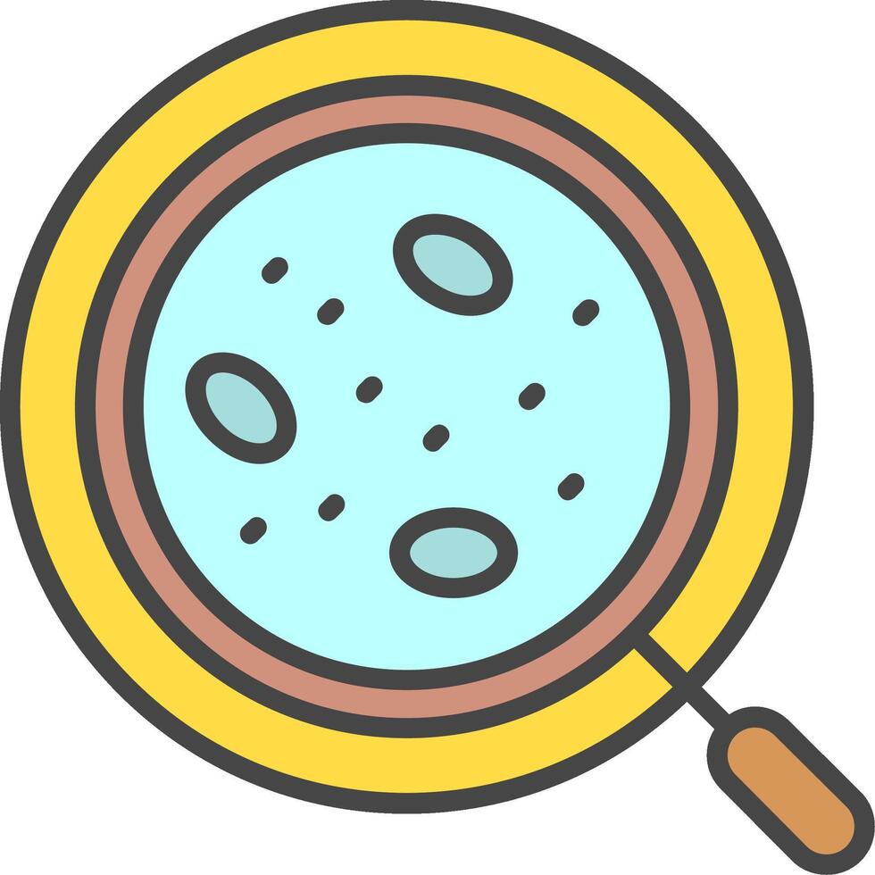 Research Line Filled Light Icon vector