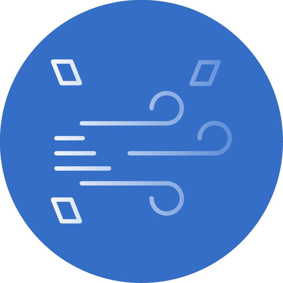 Windy Flat Bubble Icon vector