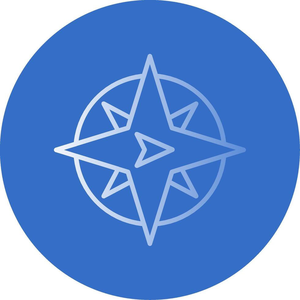 East Flat Bubble Icon vector