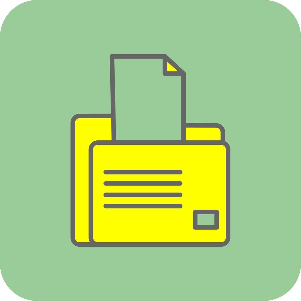 File Explorer Filled Yellow Icon vector