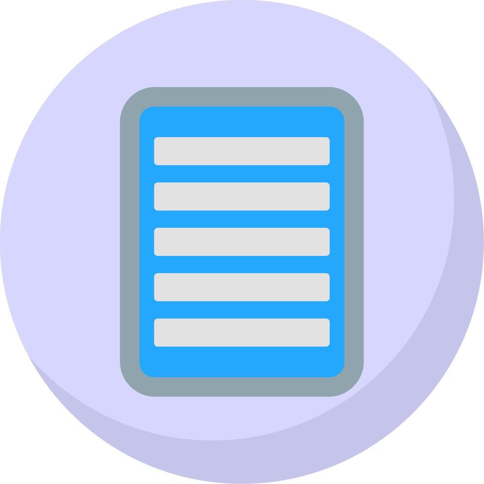 Note Flat Bubble Icon vector