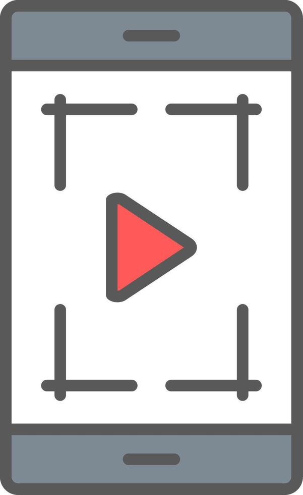 Screenshot Line Filled Light Icon vector