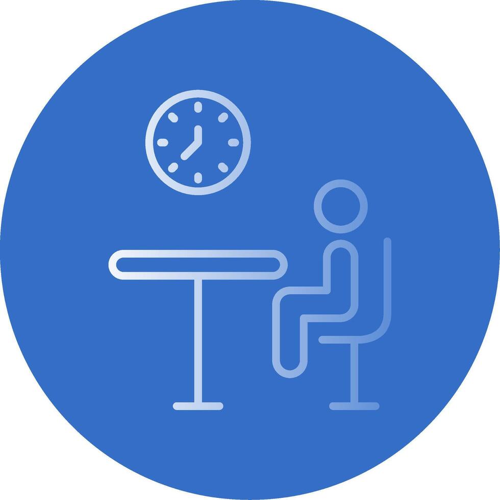 Nuclear Flat Bubble Icon vector
