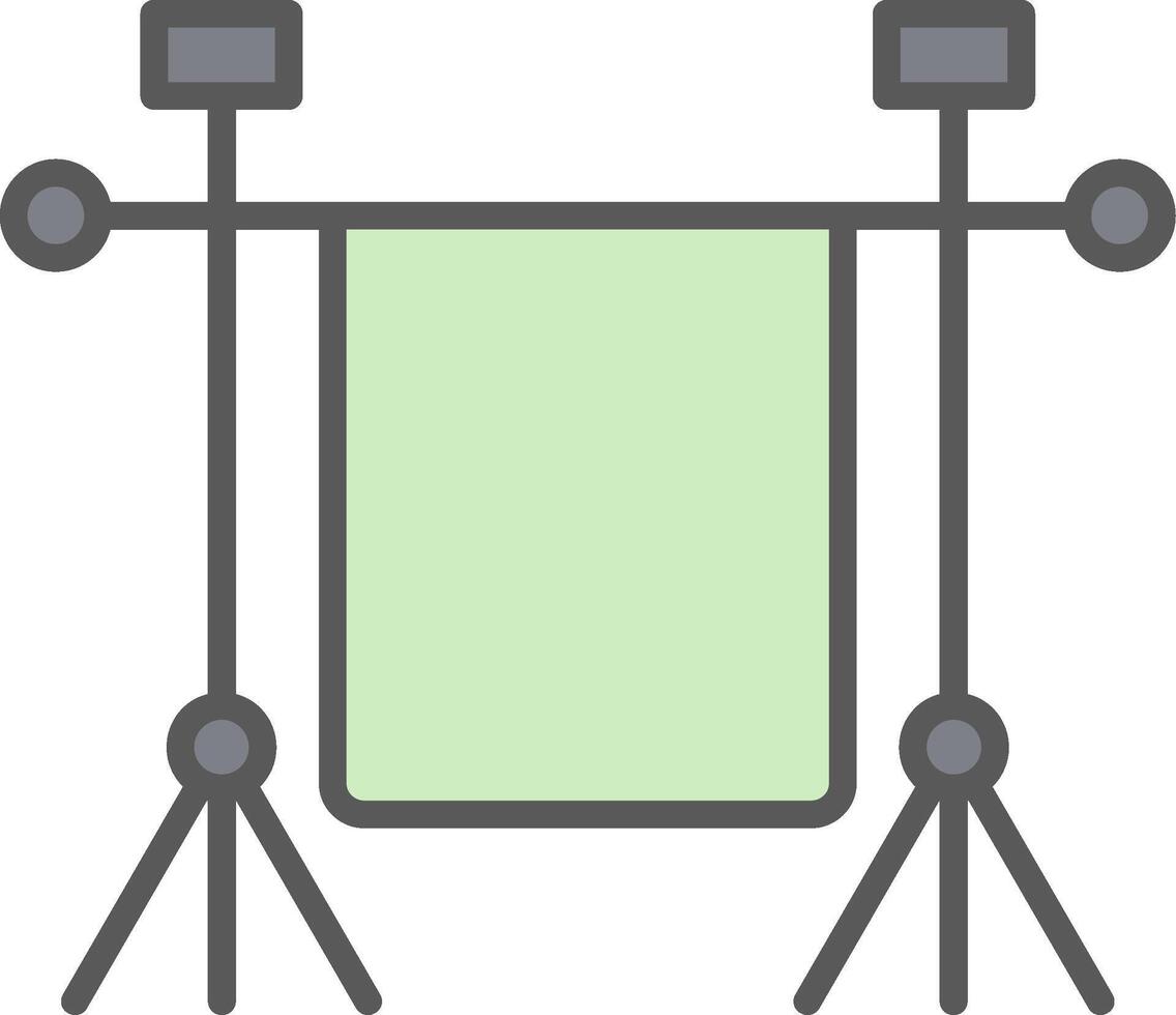 Chroma Line Filled Light Icon vector