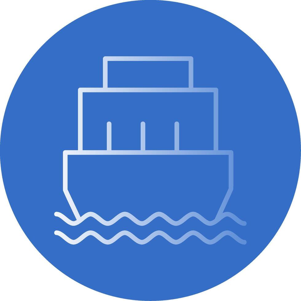 Port Flat Bubble Icon vector