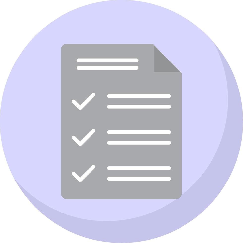Customs Declaration Flat Bubble Icon vector