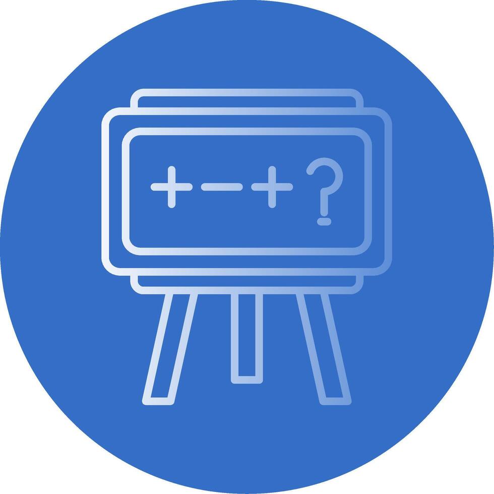 Theory Flat Bubble Icon vector