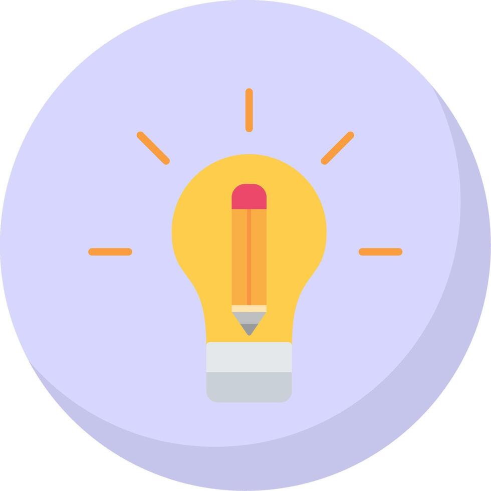 Knowledge Is Power Flat Bubble Icon vector