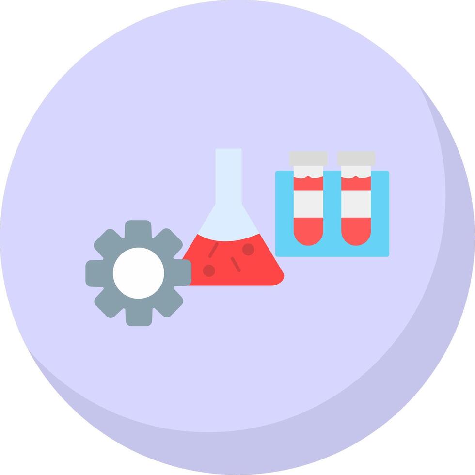 Experiment Flat Bubble Icon vector