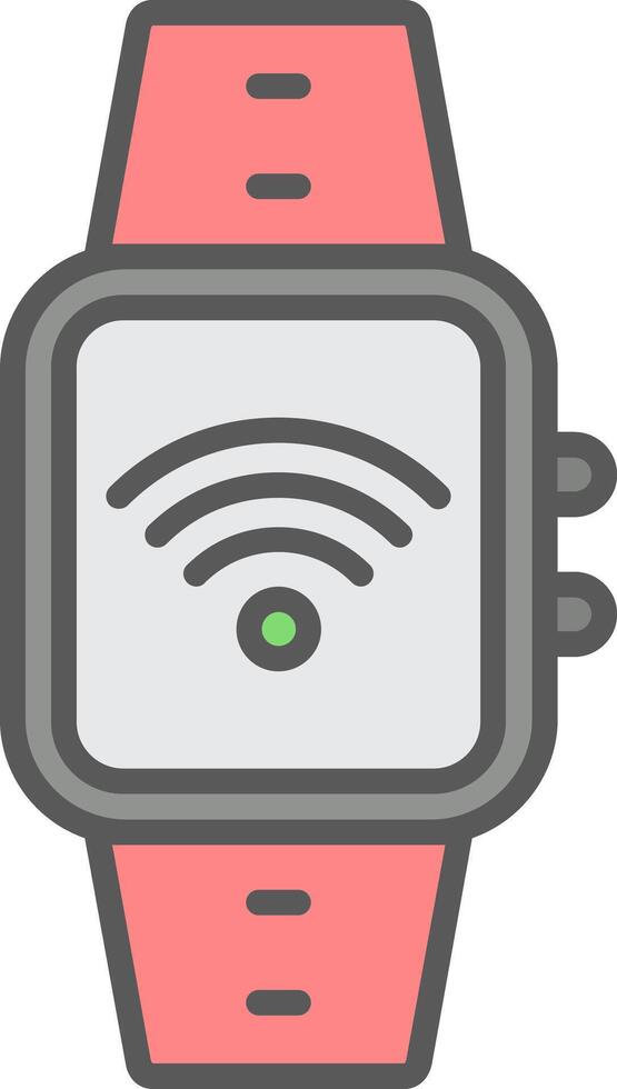 Wi-fi Line Filled Light Icon vector