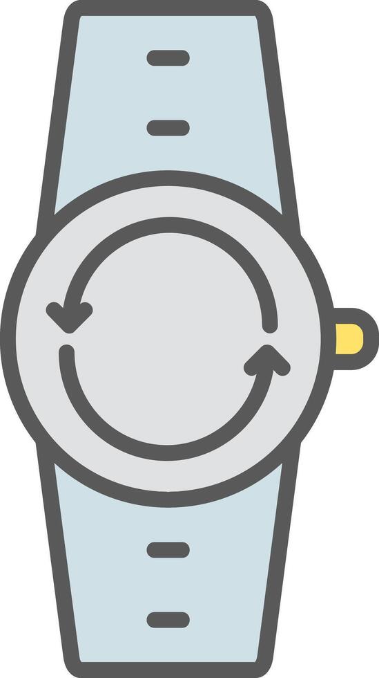 Synchronize Line Filled Light Icon vector