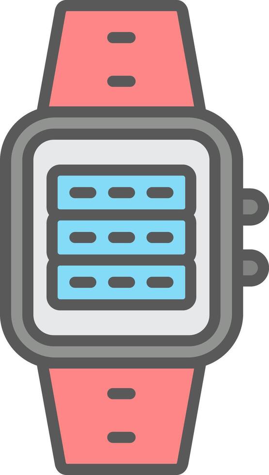 Server Line Filled Light Icon vector
