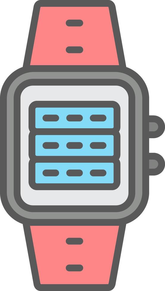 Server Line Filled Light Icon vector