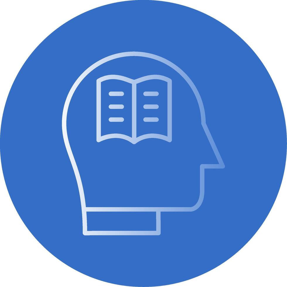 Knowledge Flat Bubble Icon vector