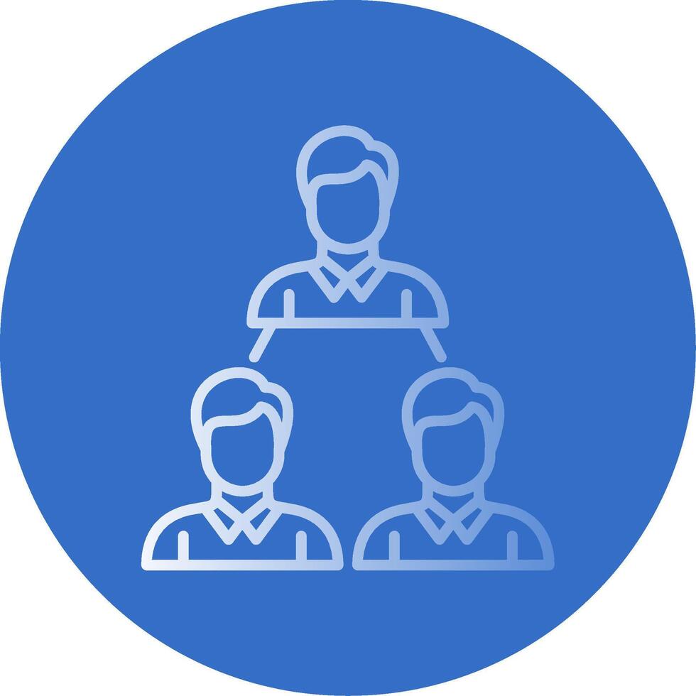 Workforce Management Flat Bubble Icon vector