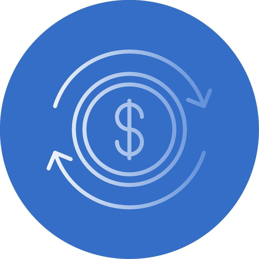 Business Continuity Flat Bubble Icon vector