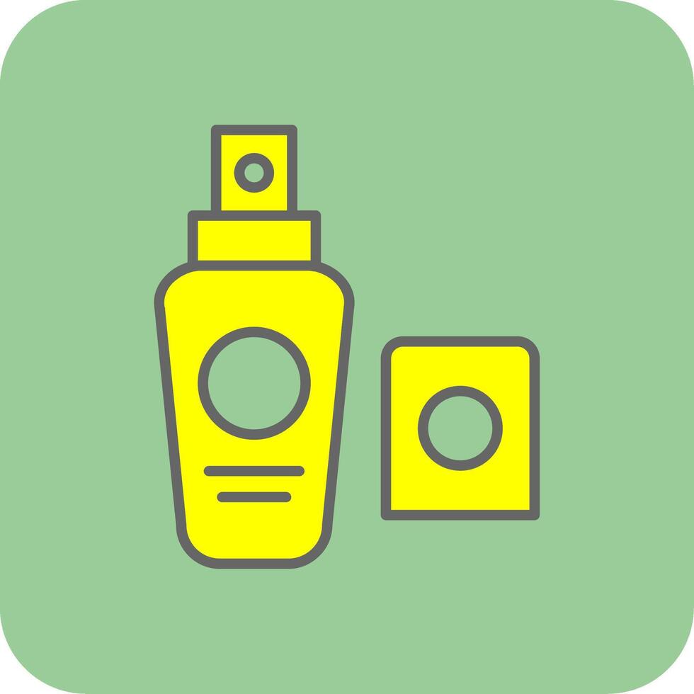 Foundation Filled Yellow Icon vector