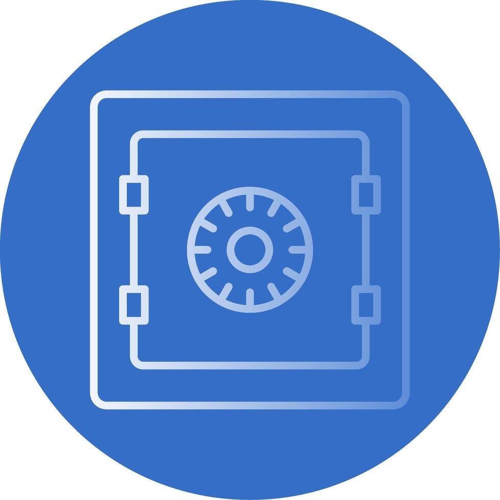 Safe Flat Bubble Icon vector