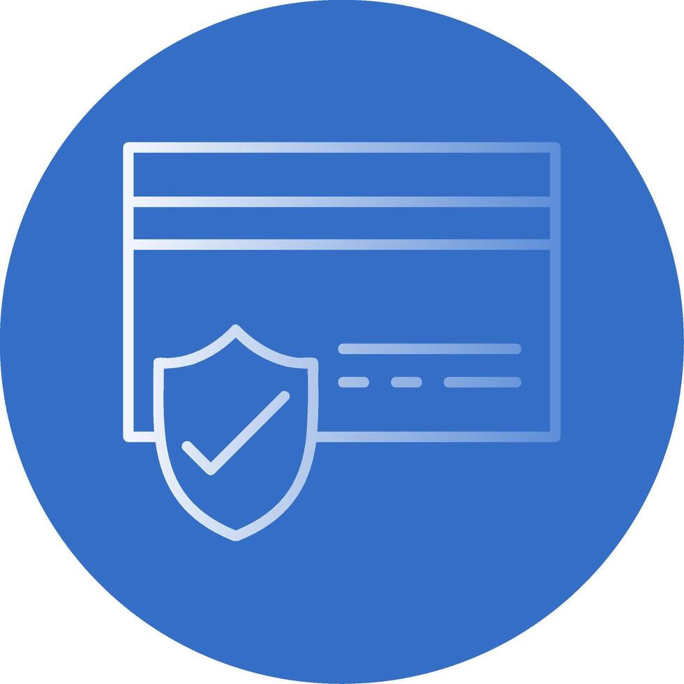 Secure Payments Flat Bubble Icon vector
