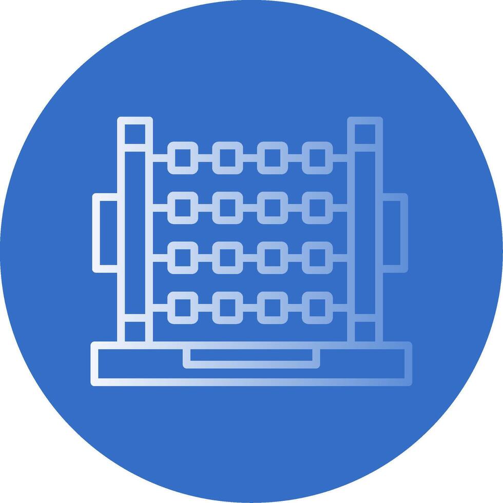 Abacus Flat Bubble Icon vector