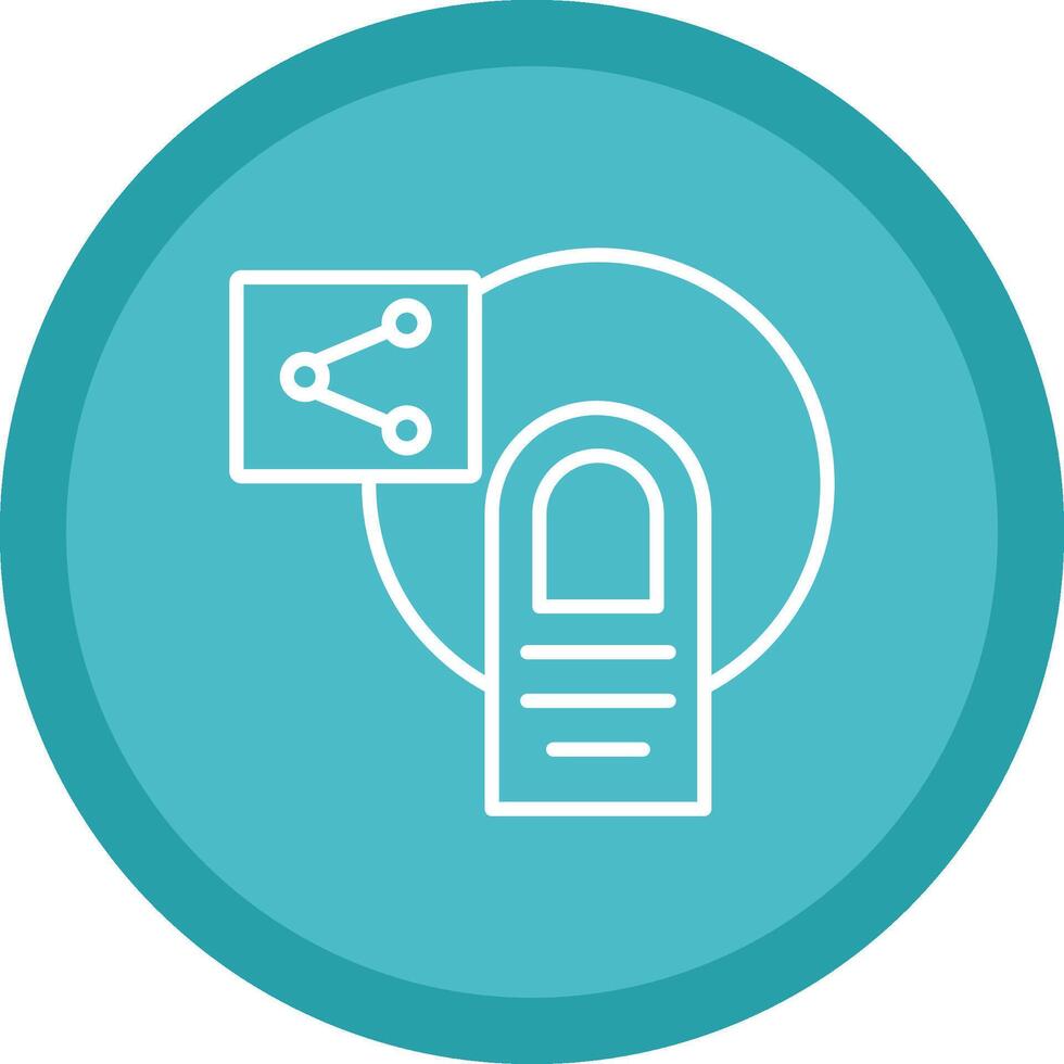 Share Line Multi Circle Icon vector