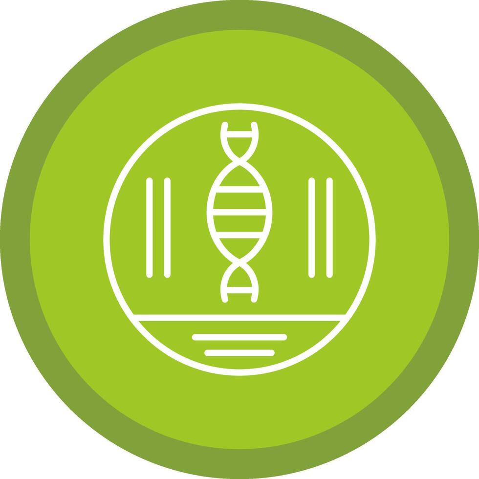 Dna Strand Line Multi Circle Icon vector