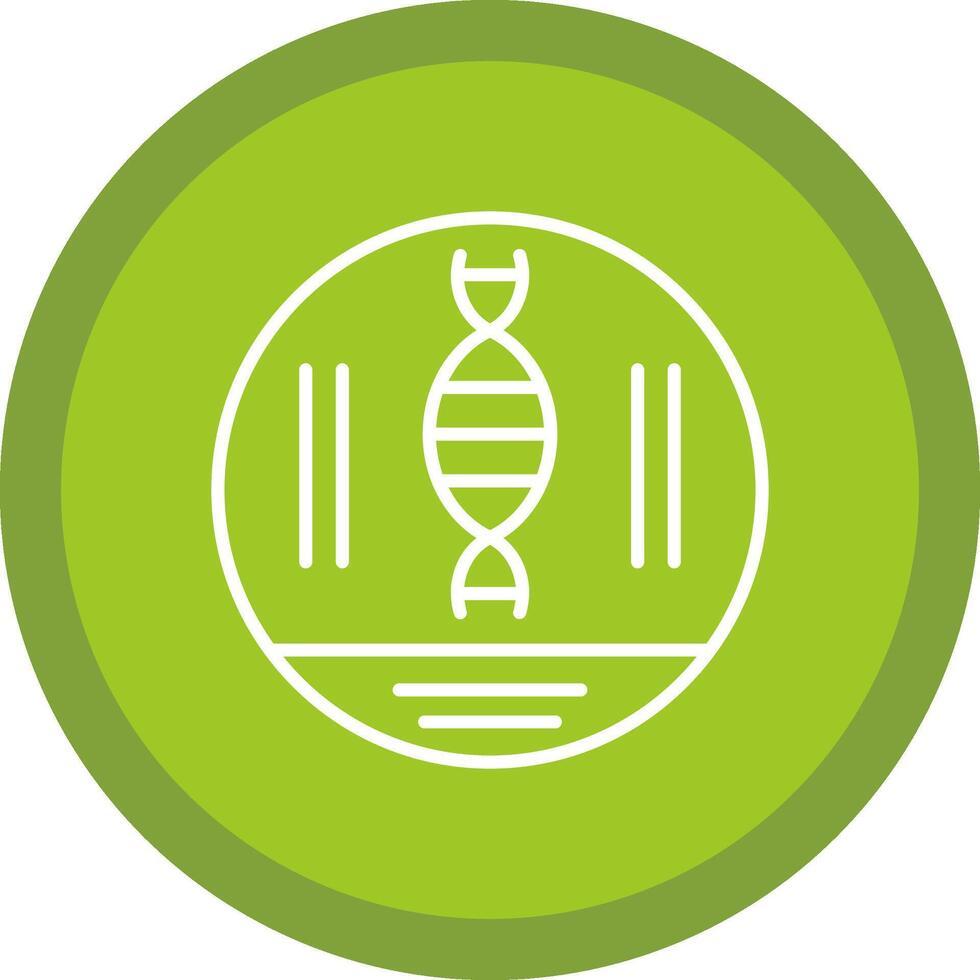 Dna Strand Line Multi Circle Icon vector