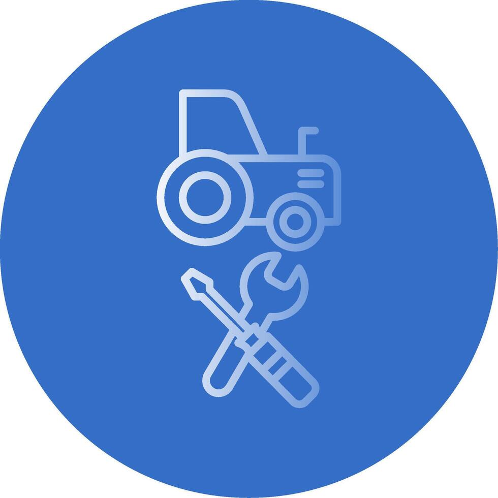 Machines Maintenance Flat Bubble Icon vector