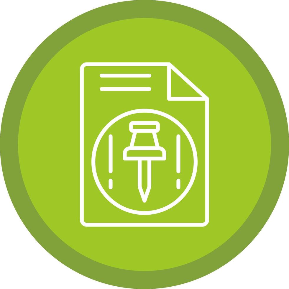 Push Line Multi Circle Icon vector