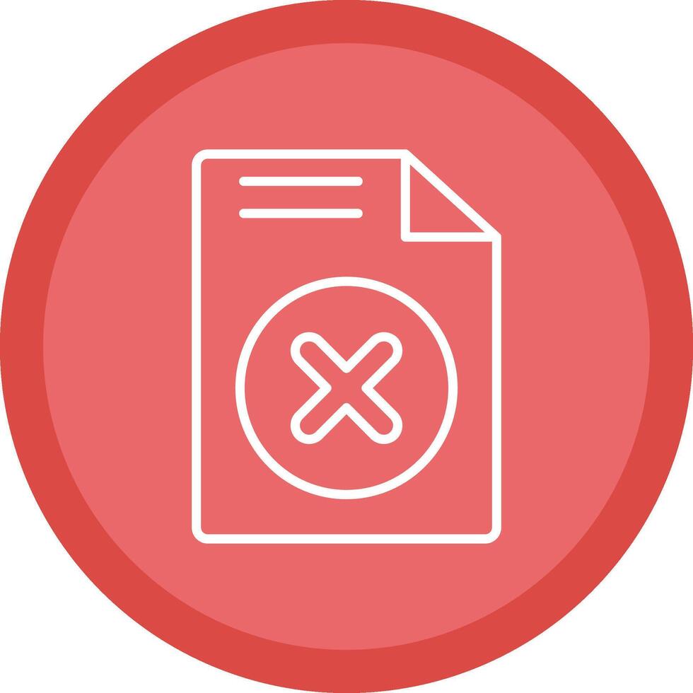 Cancel Line Multi Circle Icon vector