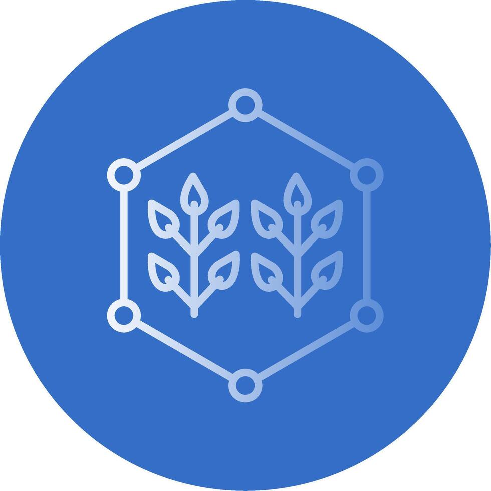 Connected Farming Flat Bubble Icon vector