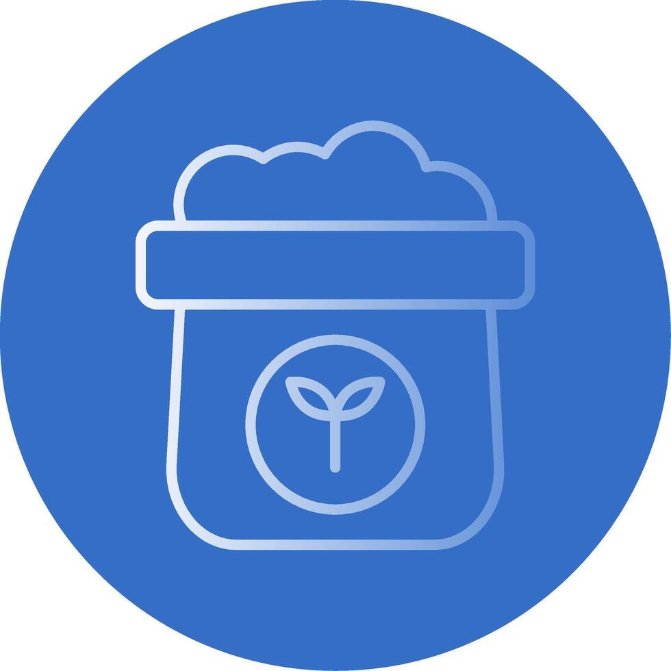 Fertilizer Flat Bubble Icon vector