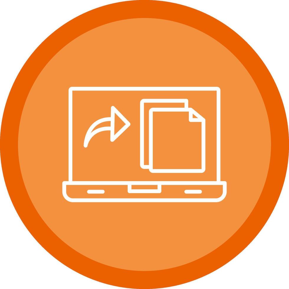 File Line Multi Circle Icon vector