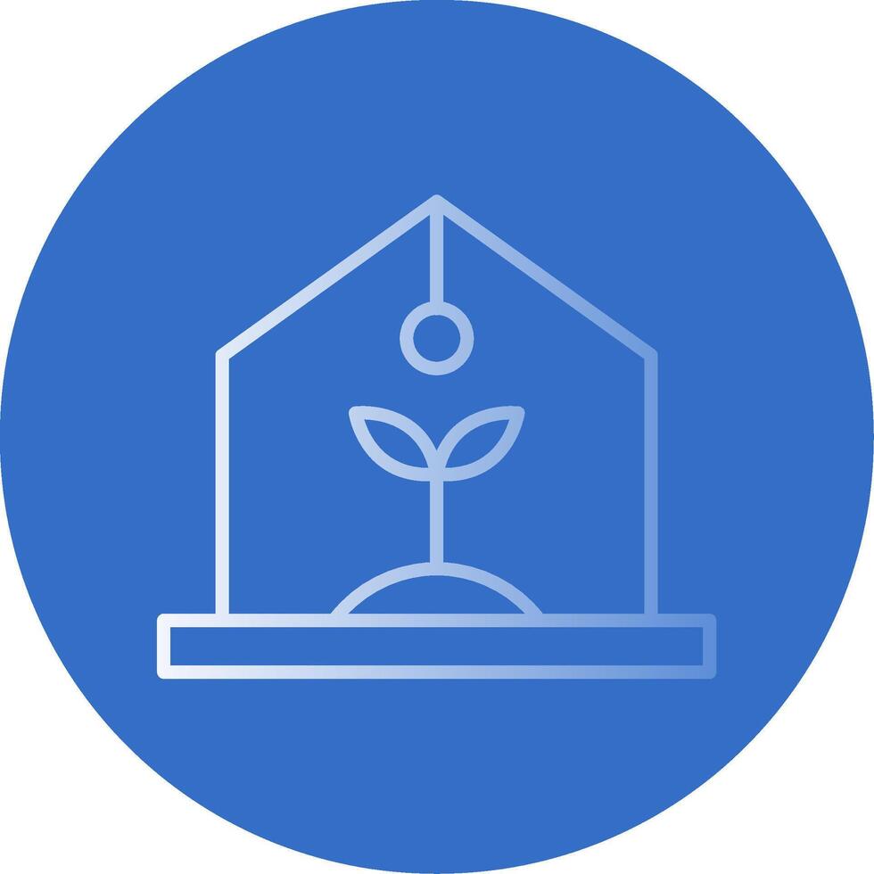 Greenhouse Flat Bubble Icon vector