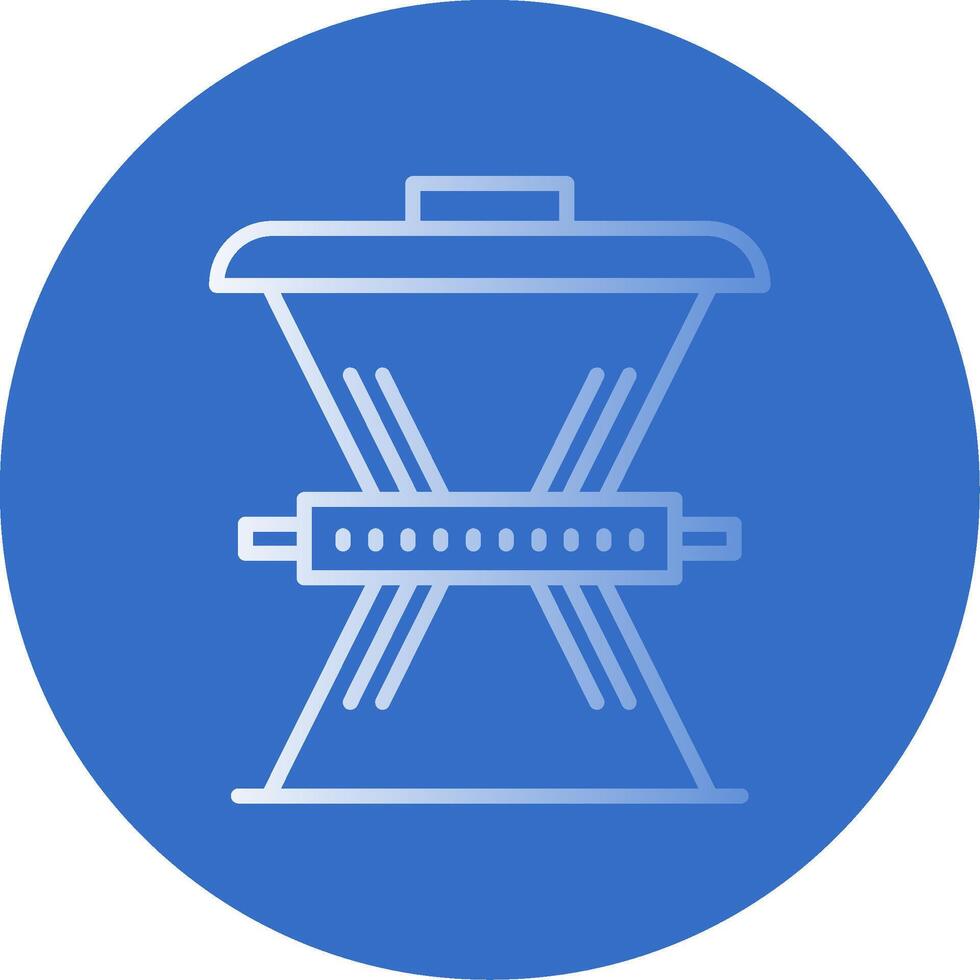 Waste Reduction Flat Bubble Icon vector