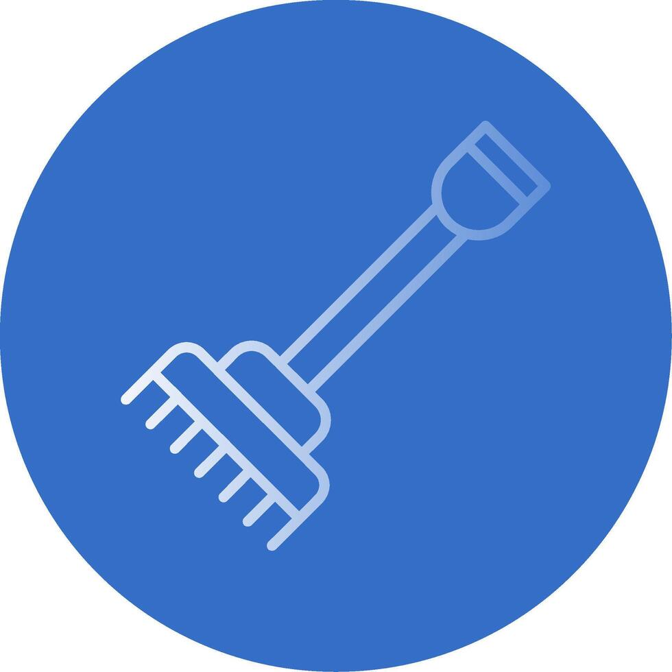 Hay Forks Flat Bubble Icon vector