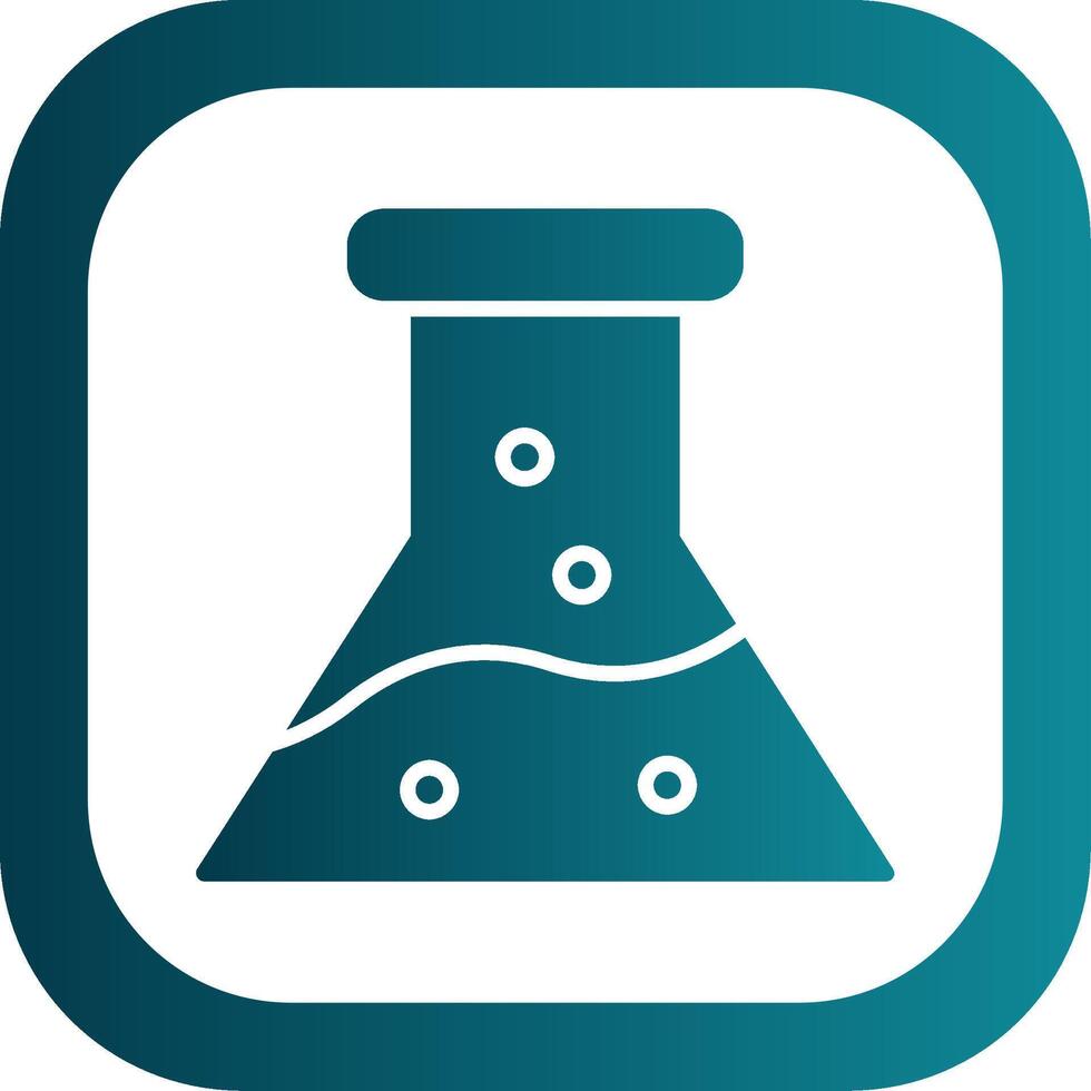 Flask Filled Yellow Icon vector