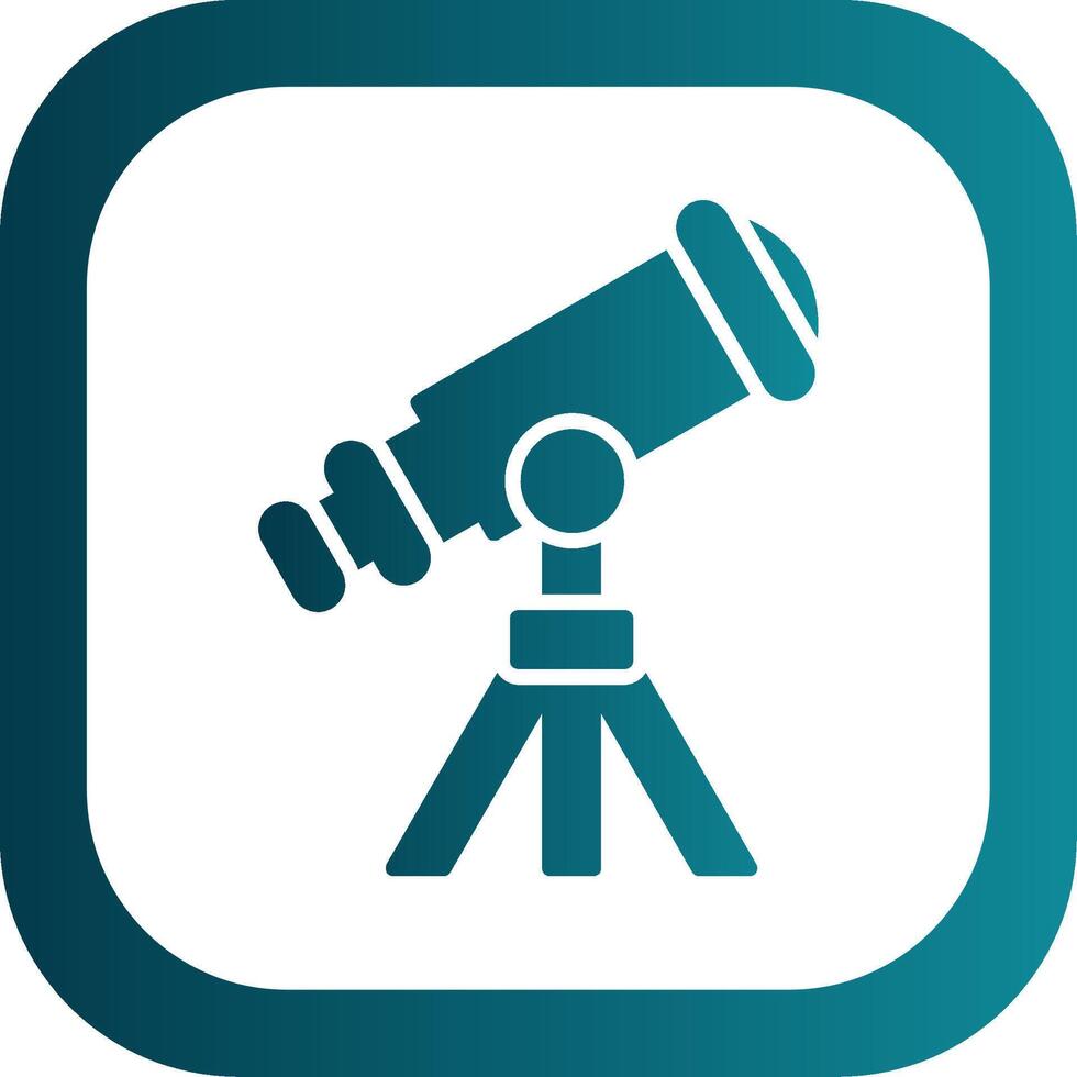 Telescope Filled Yellow Icon vector