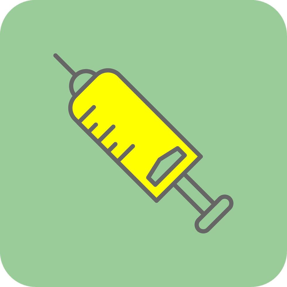 Injection Filled Yellow Icon vector