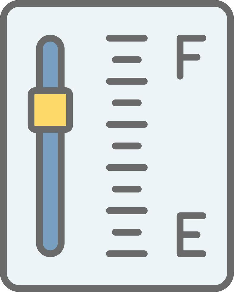 Gauge Line Filled Light Icon vector