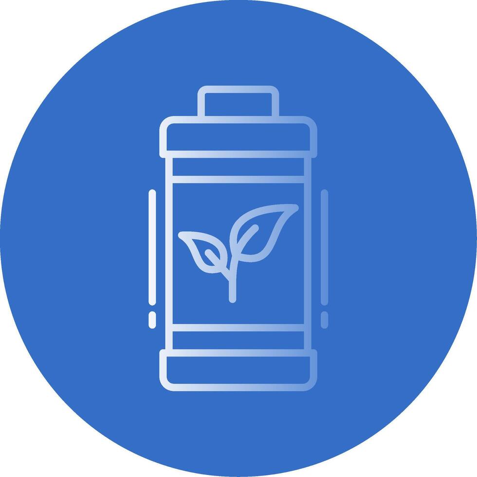 Eco Battery Flat Bubble Icon vector