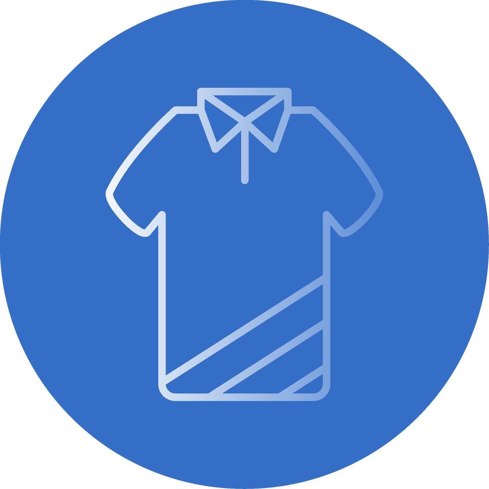 T Shirt Flat Bubble Icon vector