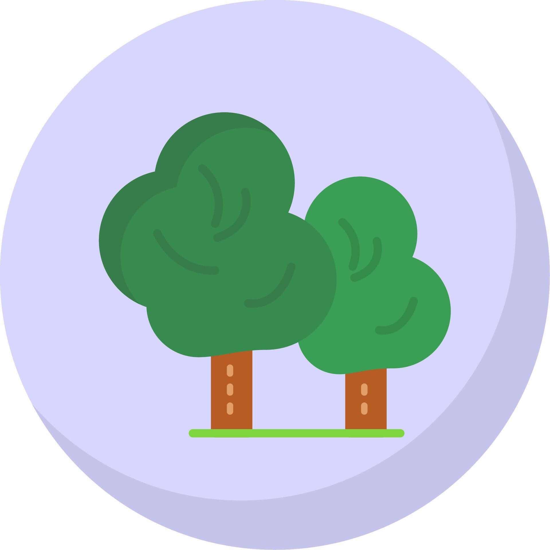 Trees Flat Bubble Icon 44083403 Vector Art at Vecteezy