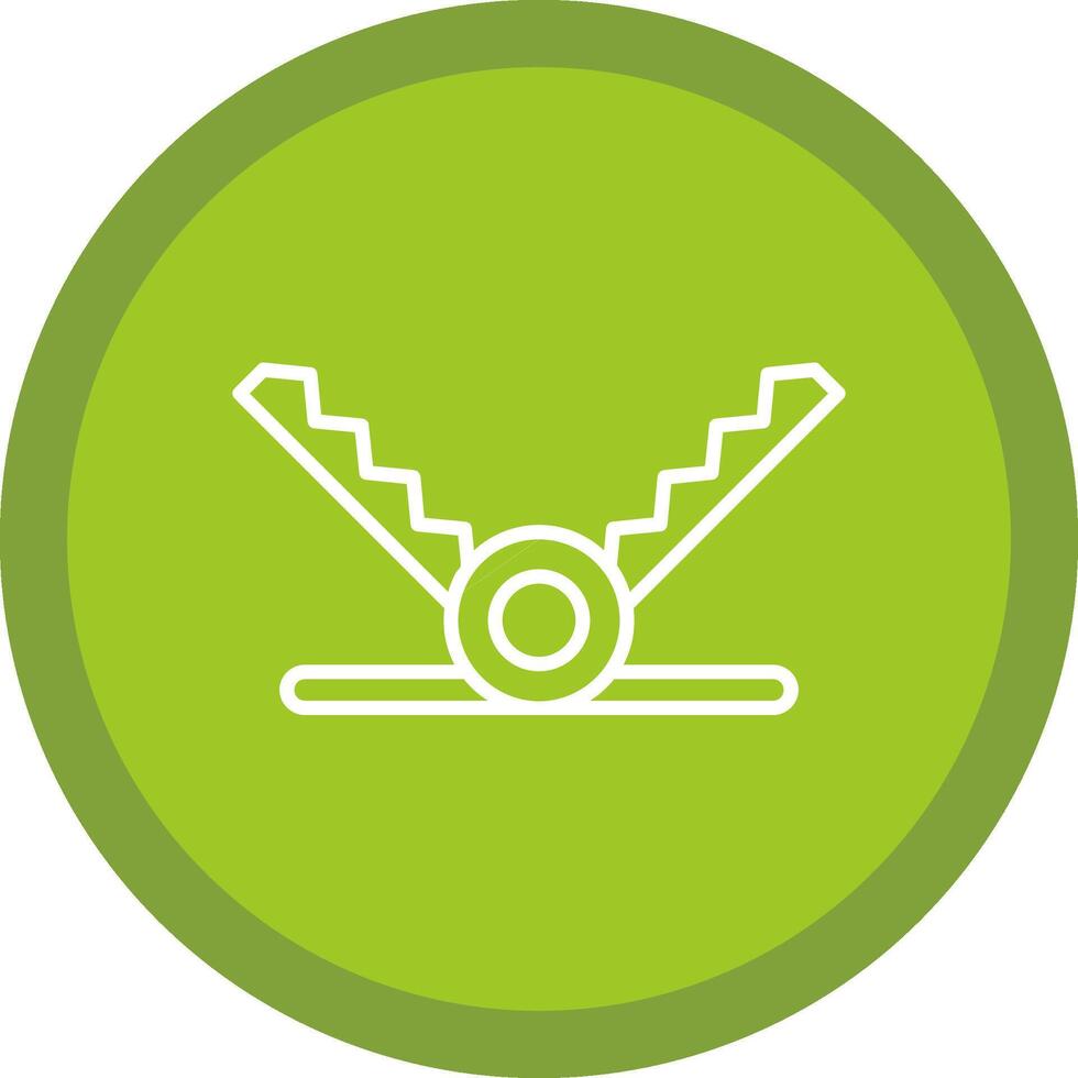 Trap Line Multi Circle Icon vector