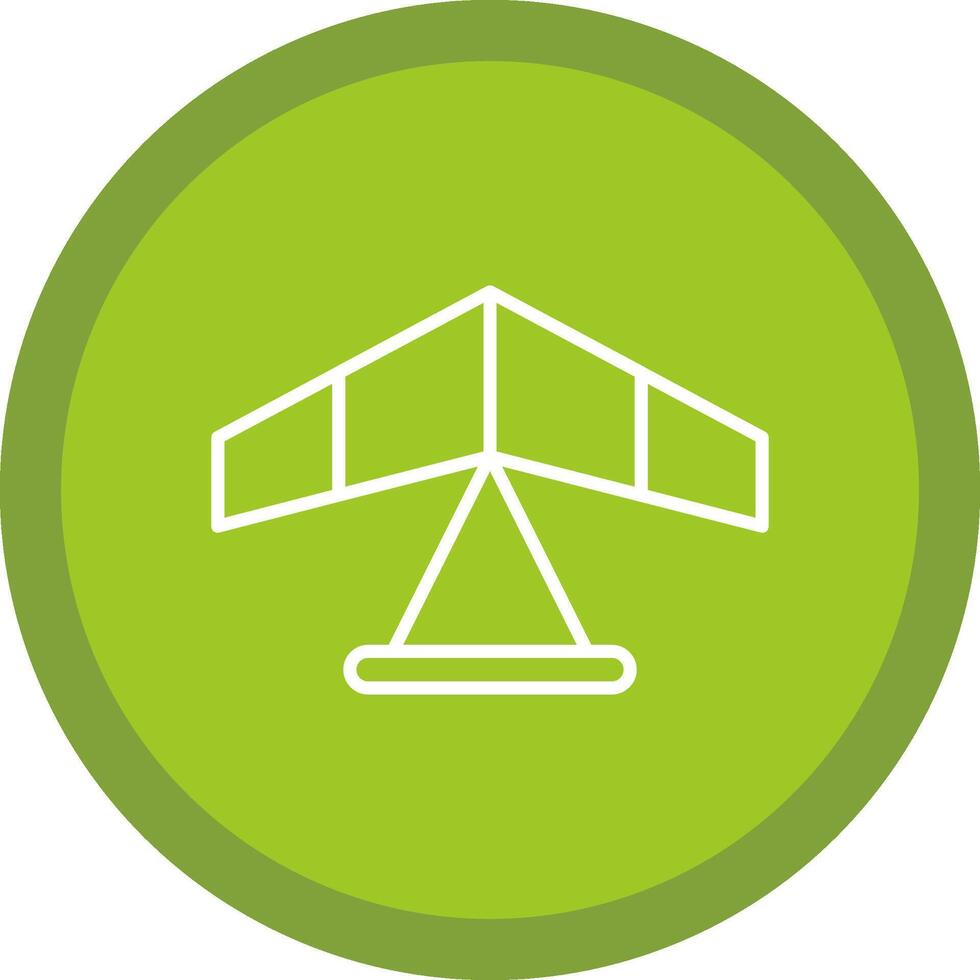 Gliding Line Multi Circle Icon vector