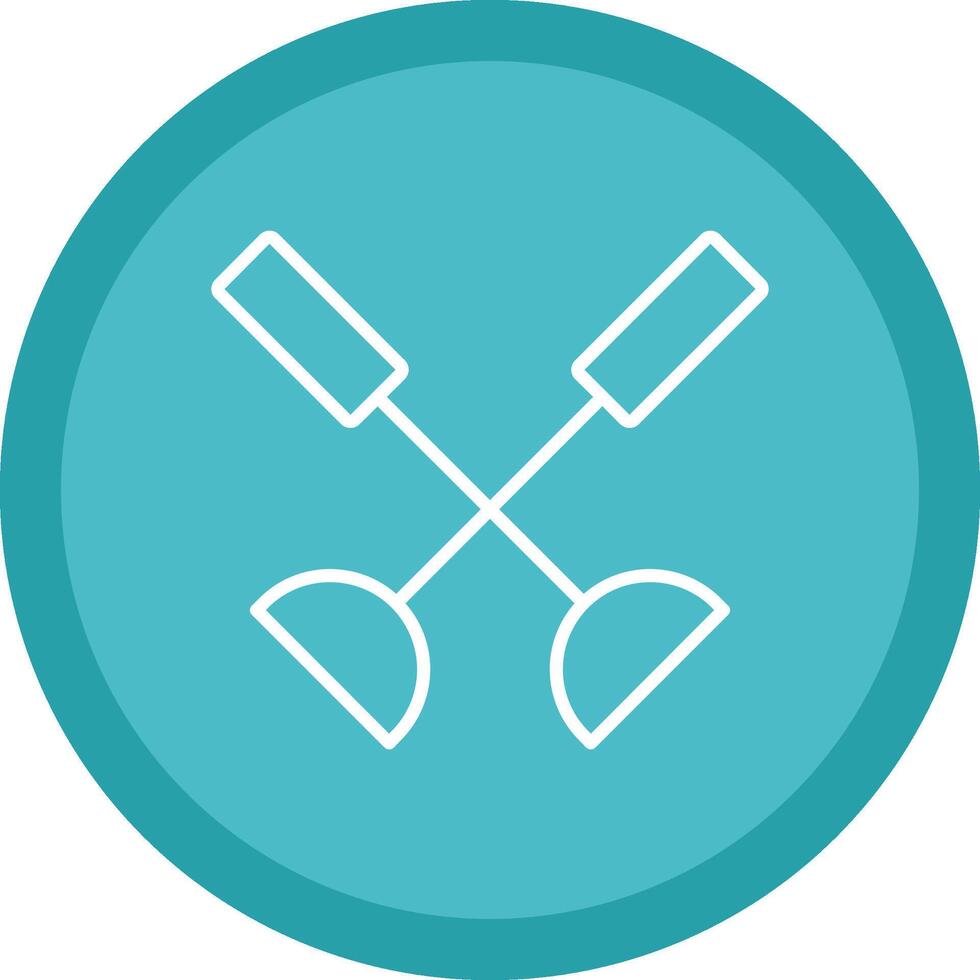 Paddle Line Multi Circle Icon vector
