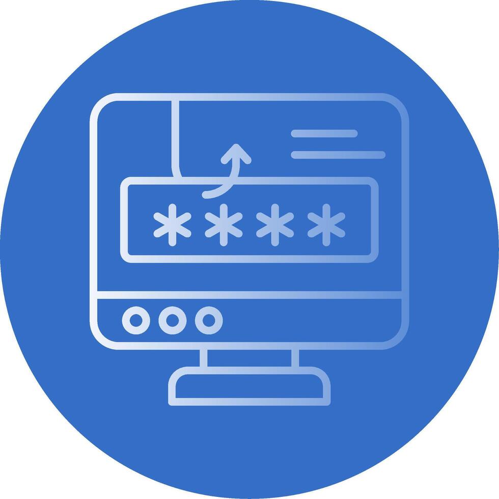 Phishing Flat Bubble Icon vector