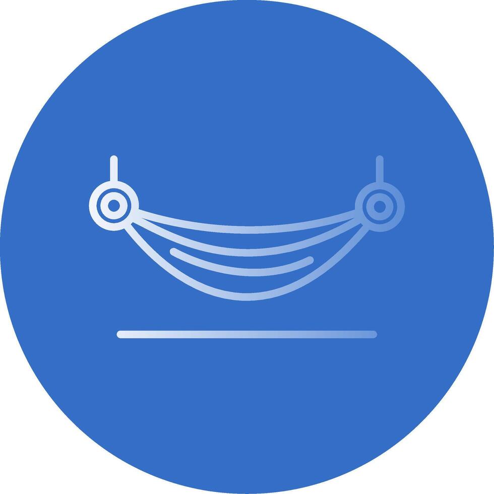 Hammock Flat Bubble Icon vector