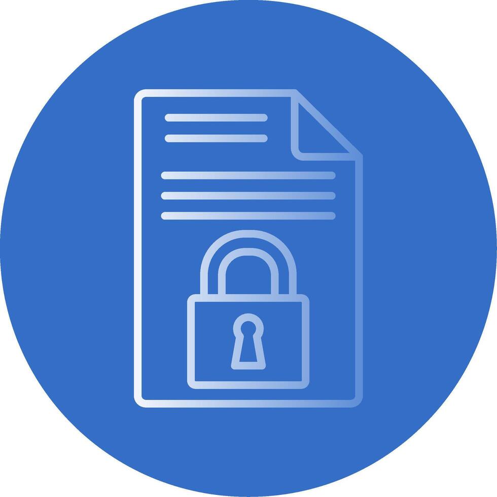 Confidentiality Flat Bubble Icon vector